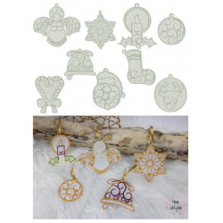 Stickserie - FSL Ornamente Weihnachten